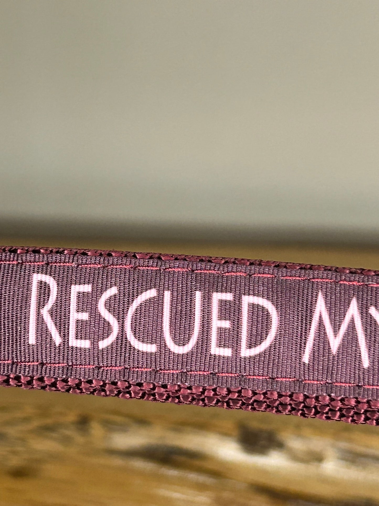 Rescued My Human Keychain / Handle