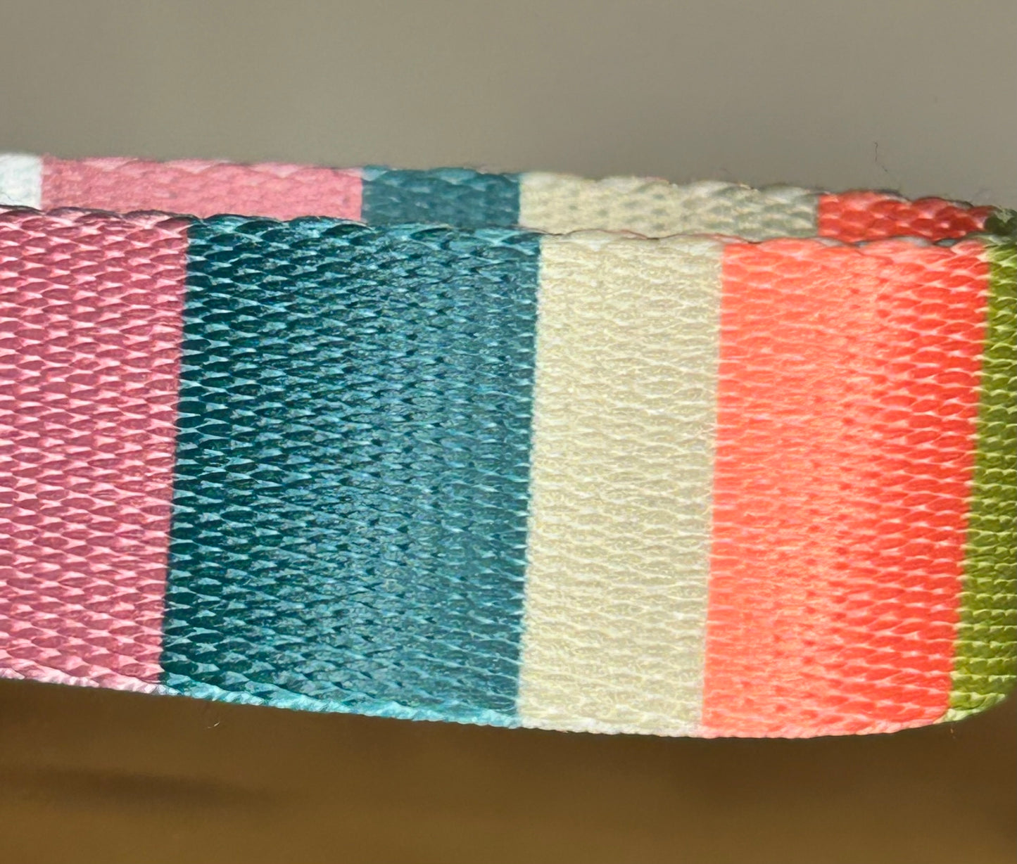 Girly Stripes Keychain / Handle