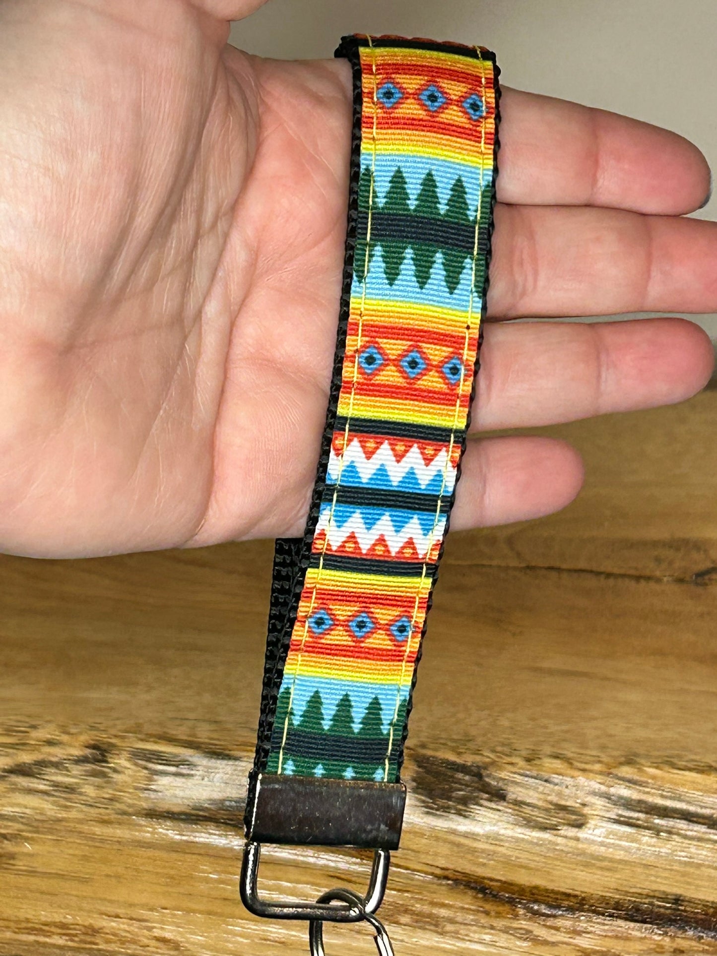 Red Aztec Keychain / Handle