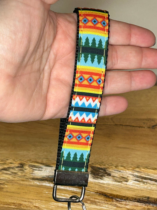 Red Aztec Keychain / Handle