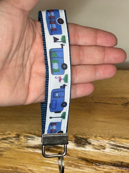 Happy Camper Keychain / Handle