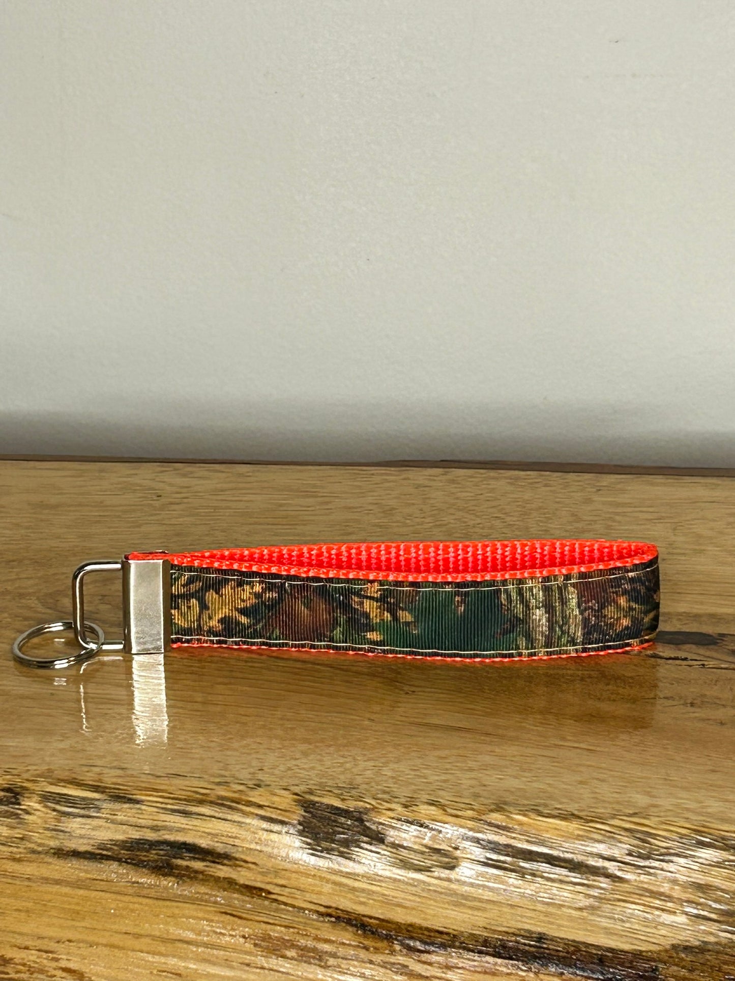 Camo & Orange Keychain / Handle