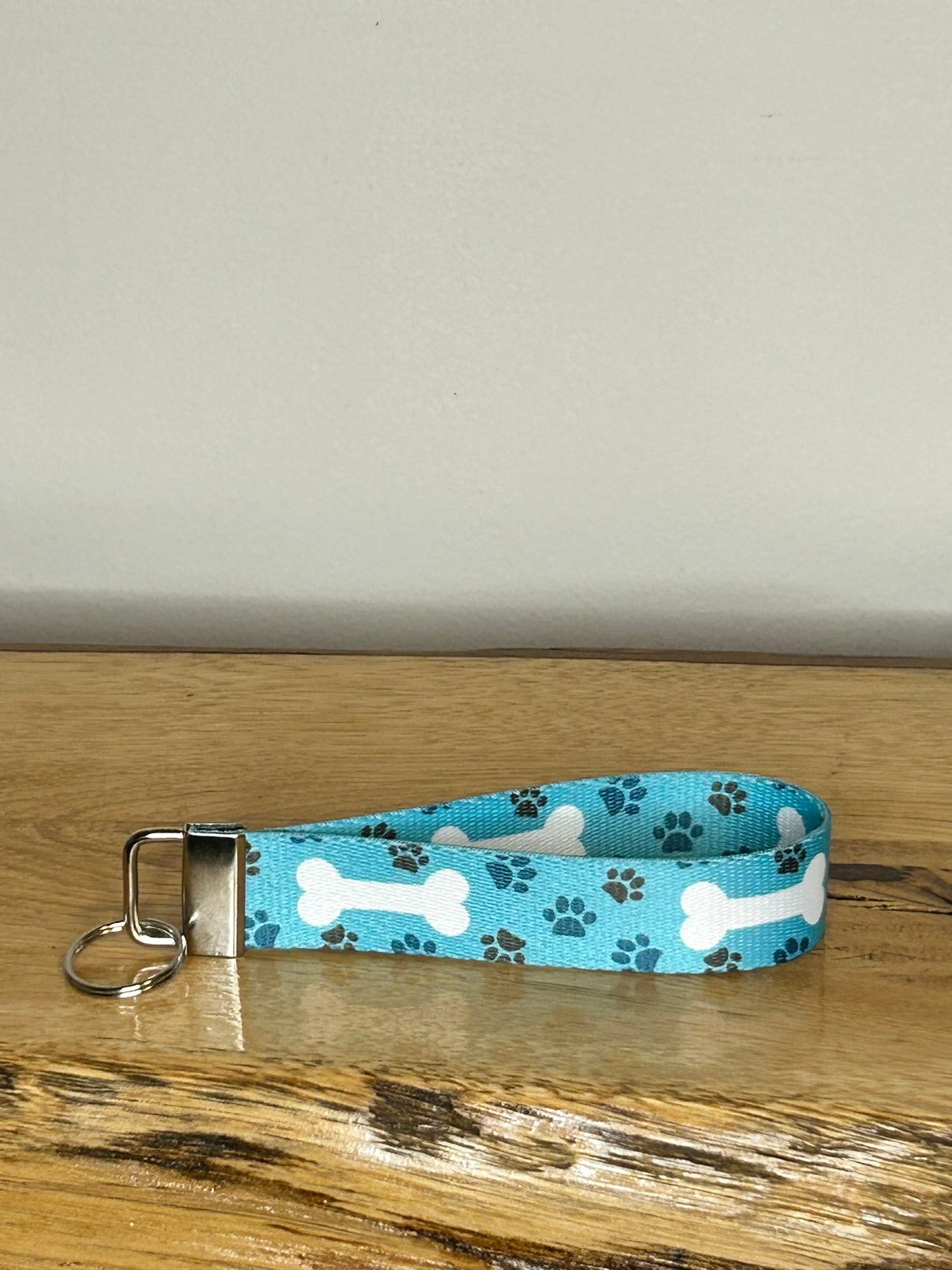 Blue Puppy Bones Keychain / Handle