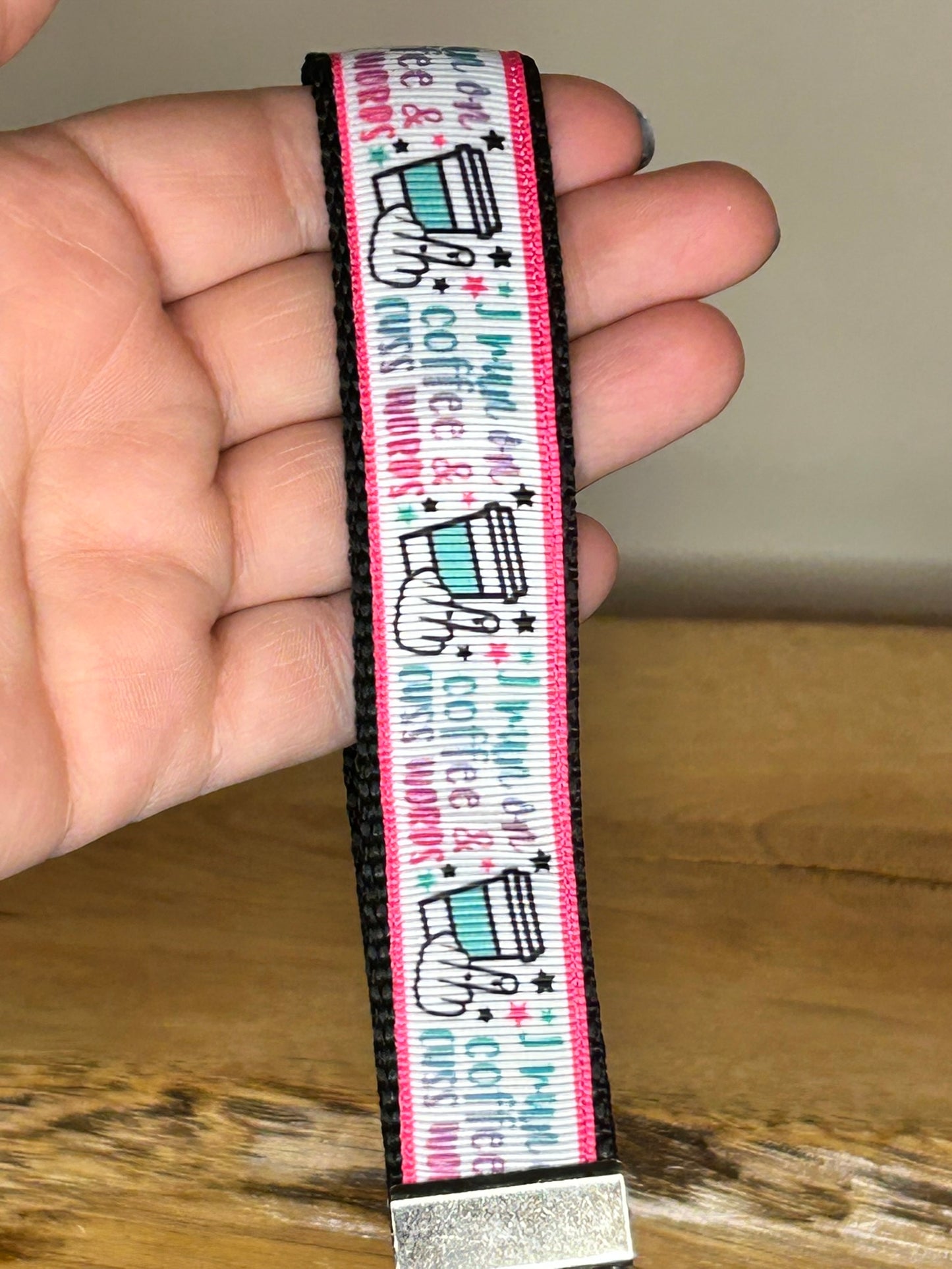 Caffeine & Cuss words Keychain / Handle