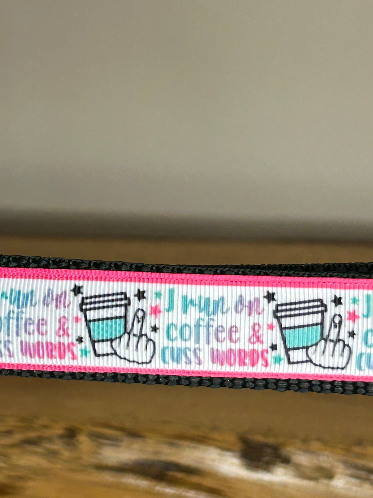 Caffeine & Cuss words Keychain / Handle