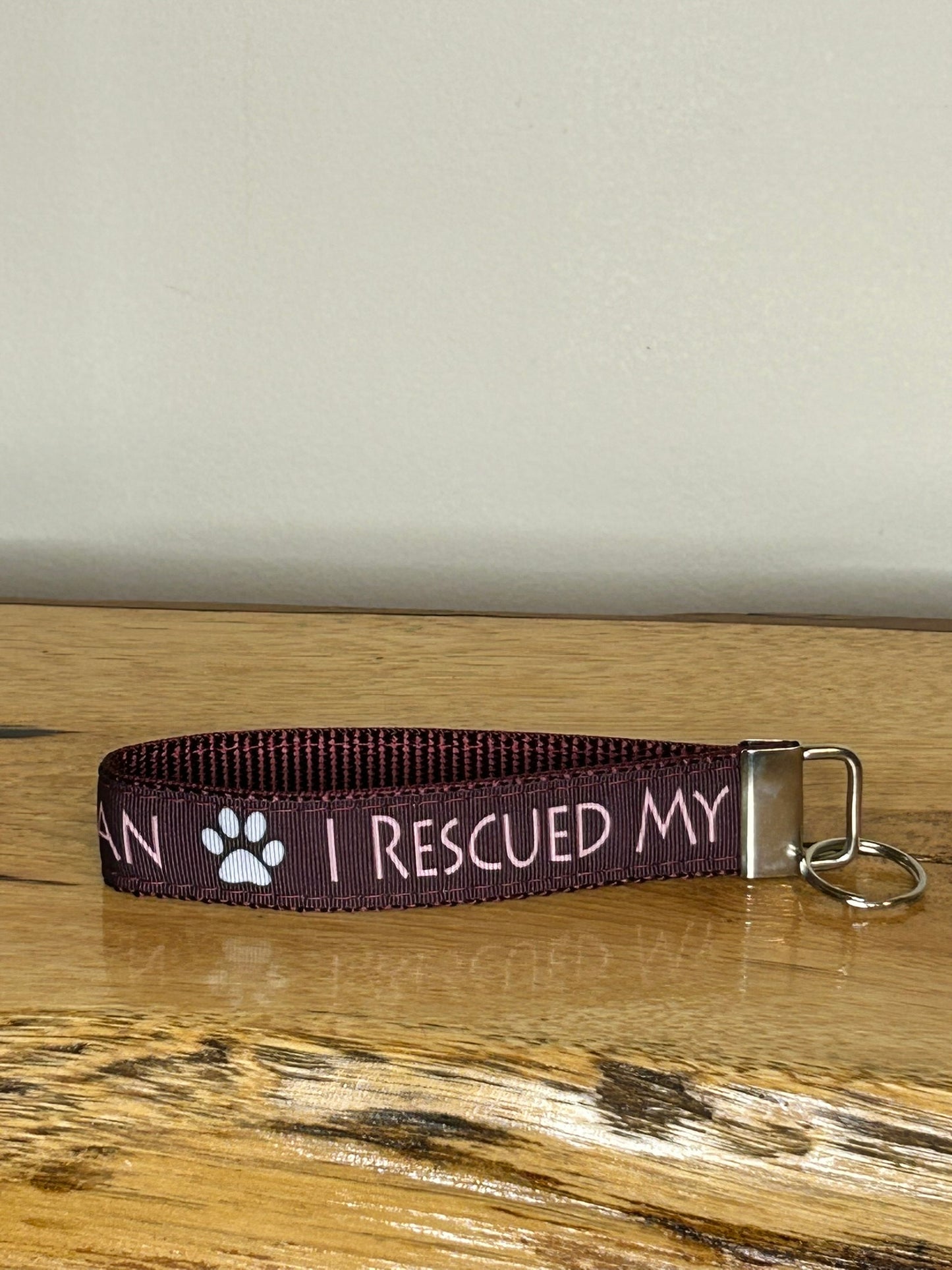 Rescued My Human Keychain / Handle