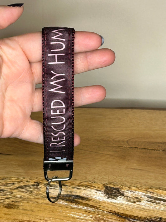 Rescued My Human Keychain / Handle