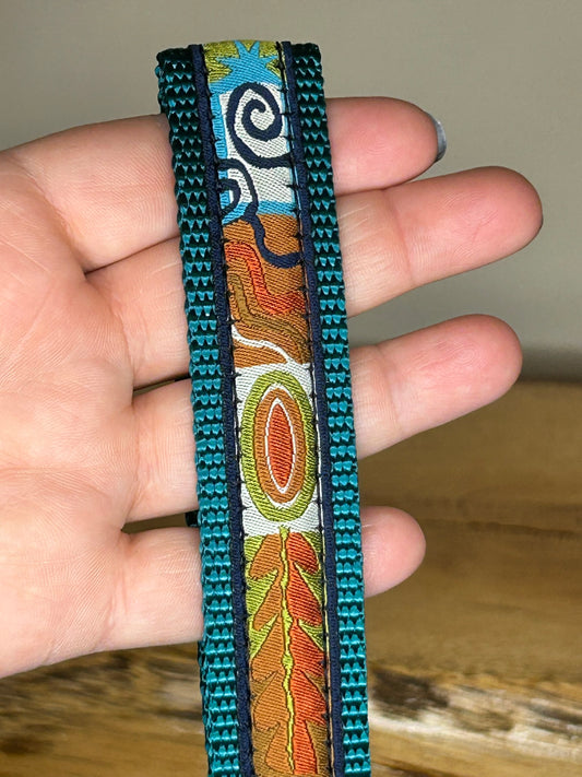 Green Pattern Keychain / Handle