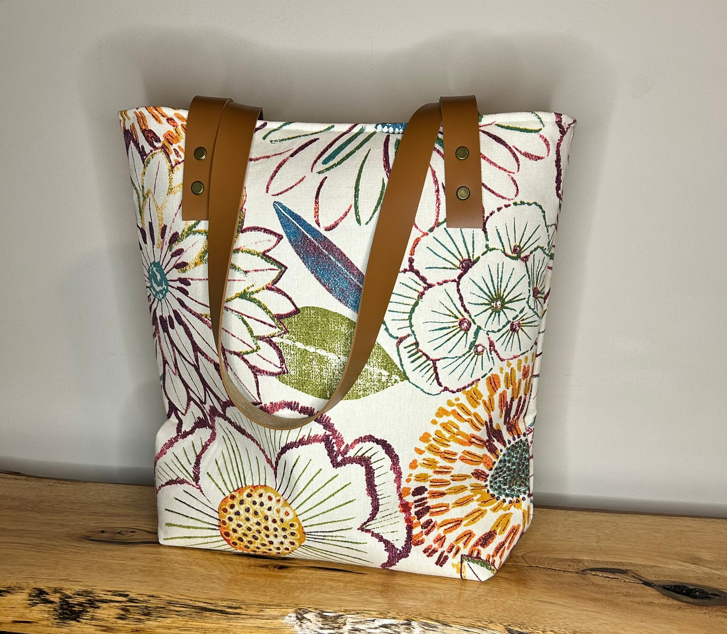 Fun Floral Canvas Tote