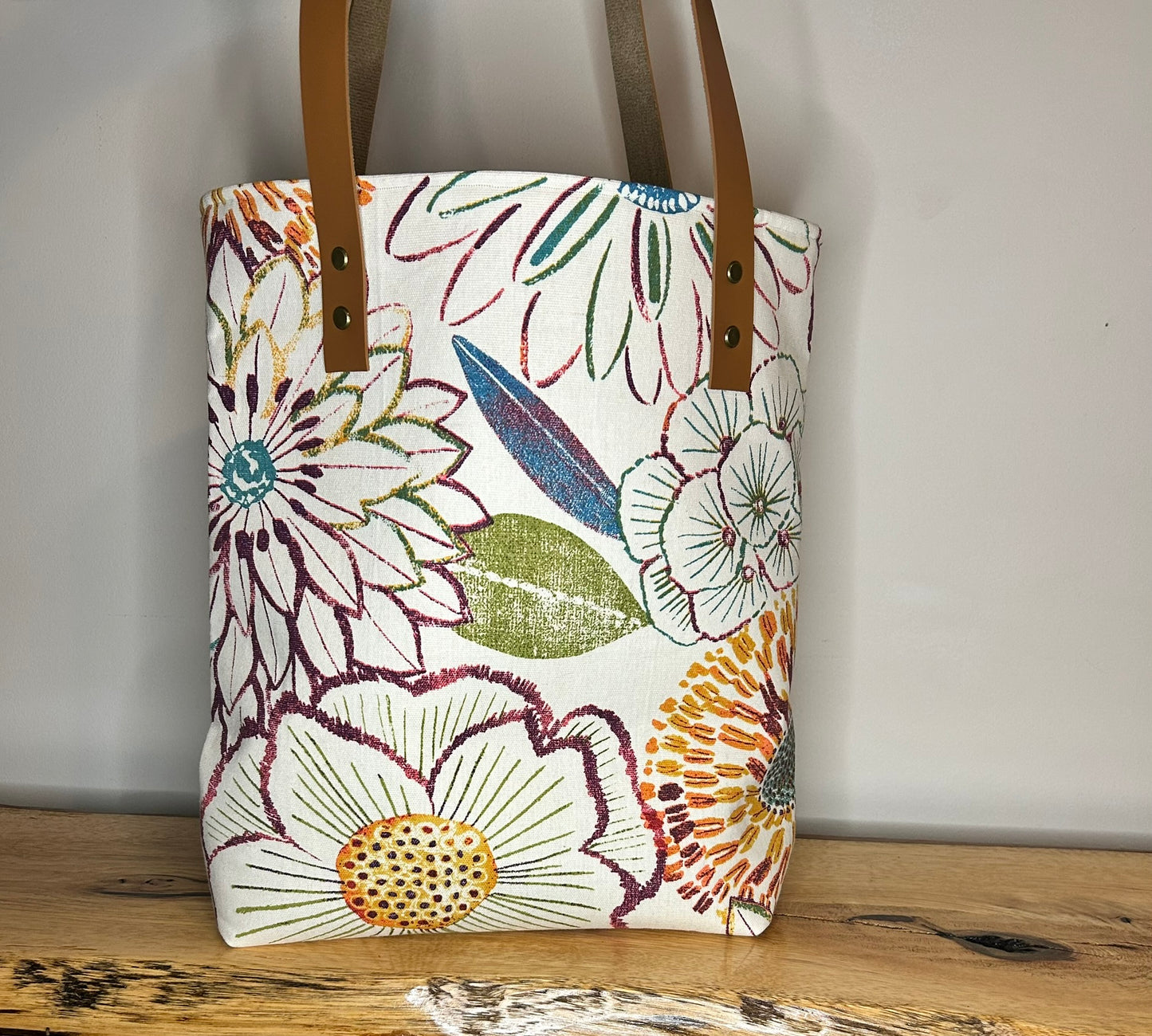 Fun Floral Canvas Tote