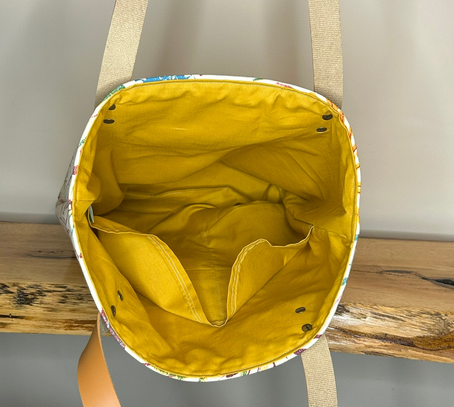 Fun Floral Canvas Tote